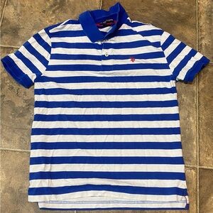 2/$8 Polo by Ralph Lauren Blue and White Striped Kids Polo